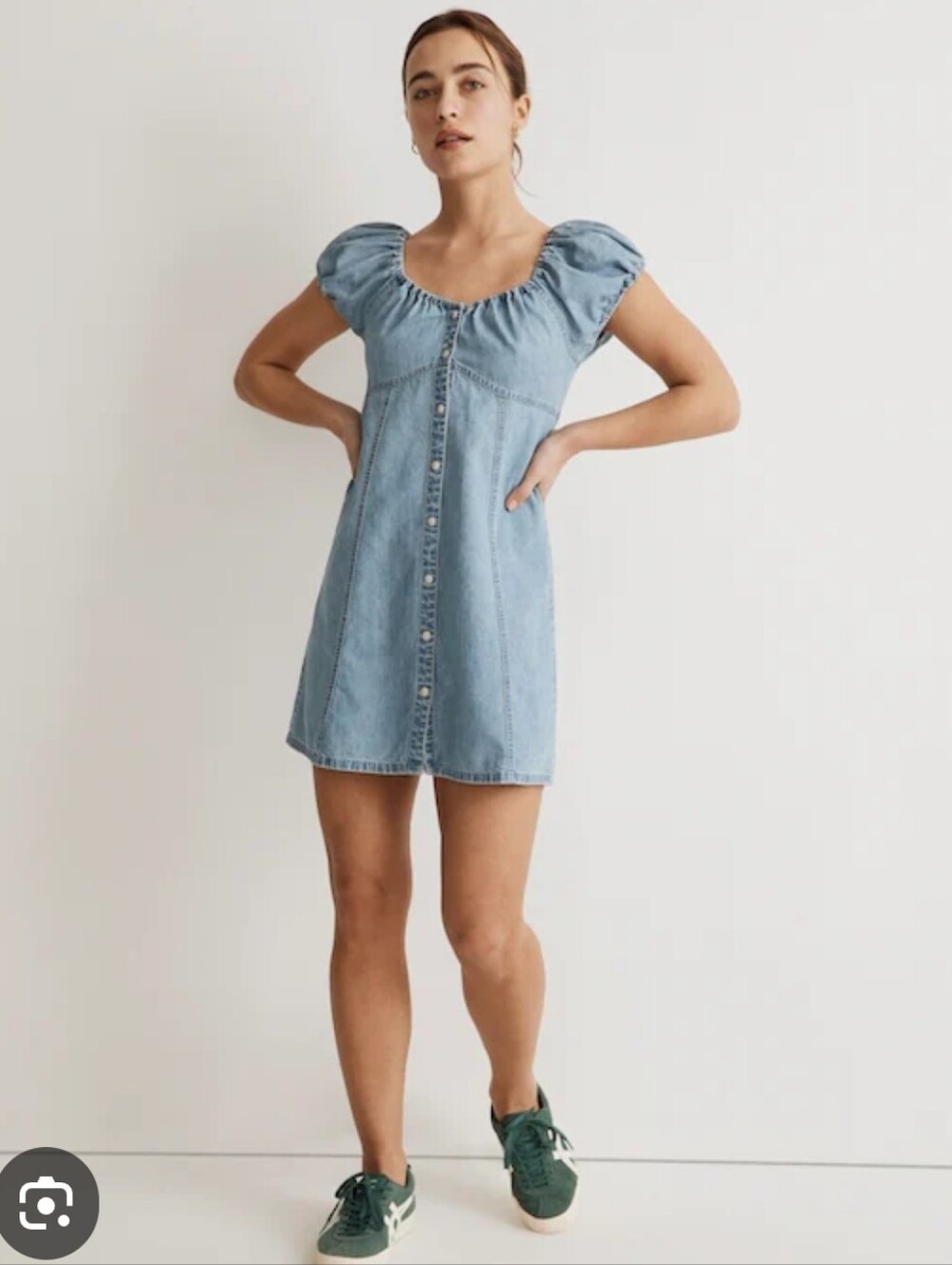 Denim Margie Mini Dress in Bevy Wash Size 6